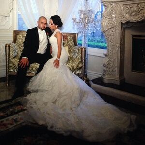 Elegant White Lace Wedding Dress